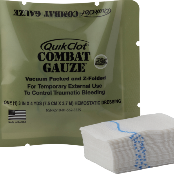 QuikClot Combat Gauze.