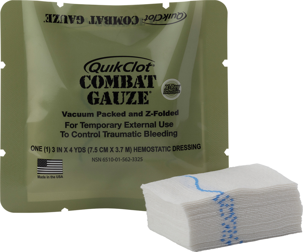 QuikClot Combat Gauze. Quikclot Combat Gauze.