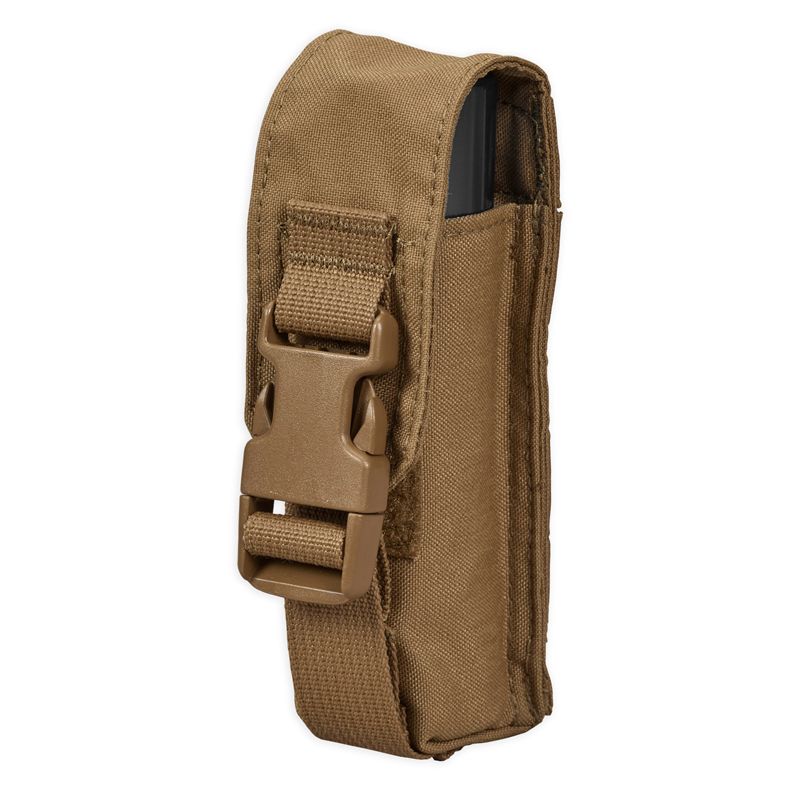 Flashlight Pouch MOLLE Small Coyote | Chase Tactical Flashlight/Suppressor Pouch - Small