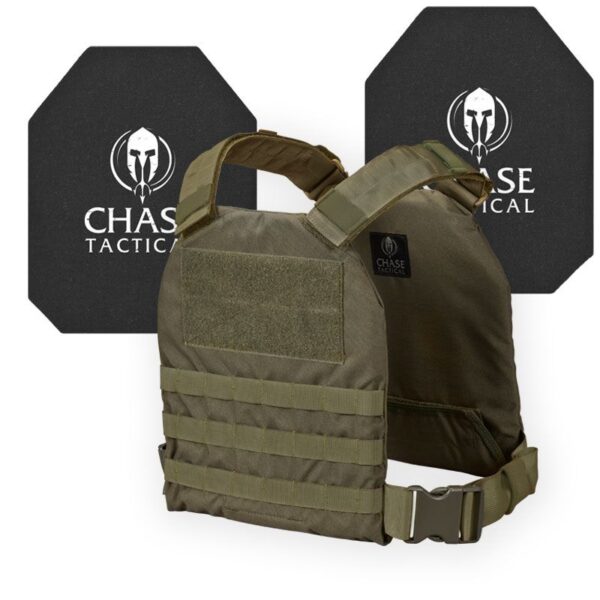 Active Shooter Kit QRC with Level IV Armor Plates Ranger Green by Chase Tactical | Tactical Gear