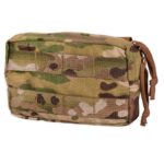 Horizontal Utility General Purpose Pouch MOLLE Small Multicam