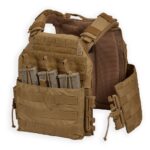 Chase Tactical Coyote Brown Plate Carrier with Quick Release Cummerbund