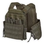 Chase Tactical Ranger Green Plate Carrier with Quick Release Cummerbund | Modular Enhanced Armor Releasable Plate Carrier (MEAC-R)