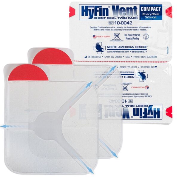 Hyfin Vent Compact Chest Seal Twin Pack