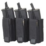Chase Tactical Triple Kangaroo Pouch Black