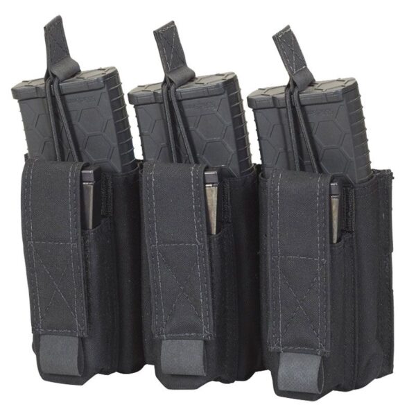Chase Tactical Triple Kangaroo Pouch Black