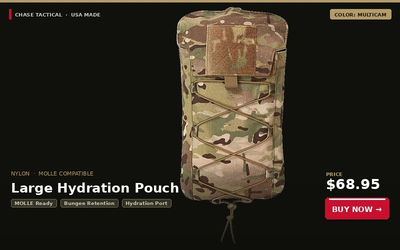 chase tactical large hydration pouch | Chase Tactical | Tactical Gear Chase Tactical Large Hydration Pouch