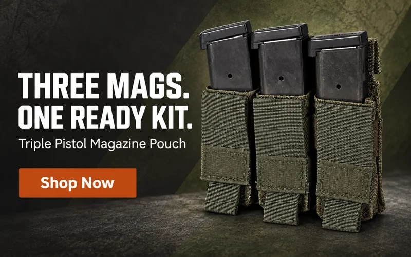 Triple magazine pouch | Chase Tactical | Tactical Gear Triple Magazine Pouch