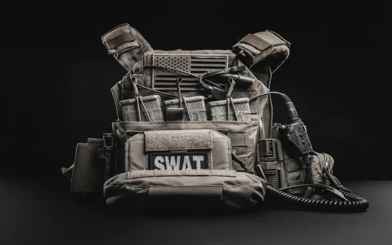 Ceramic armor plate cross-section showing layer thickness | Chase Tactical | Tactical Gear Ceramic Armor Plate Cross-Section Showing Layer Thickness