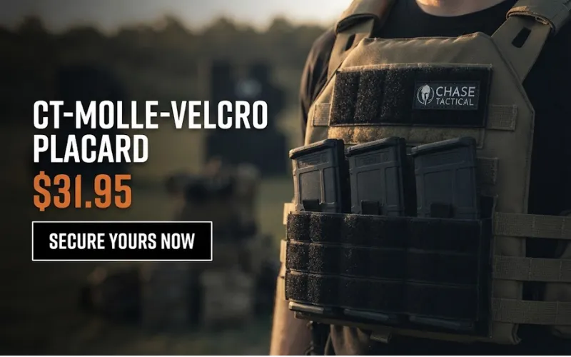 CT MOLLE Velcro Placard | Chase Tactical | Tactical Gear Ct Molle Velcro Placard